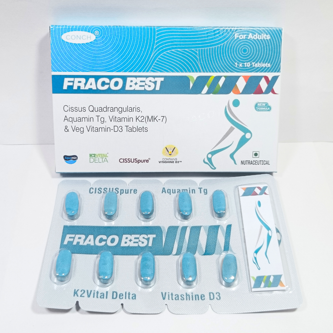 Cissus Quadrangularis, Calcium Citraten, Vitamin K27 and Vitamin D3 Tablets