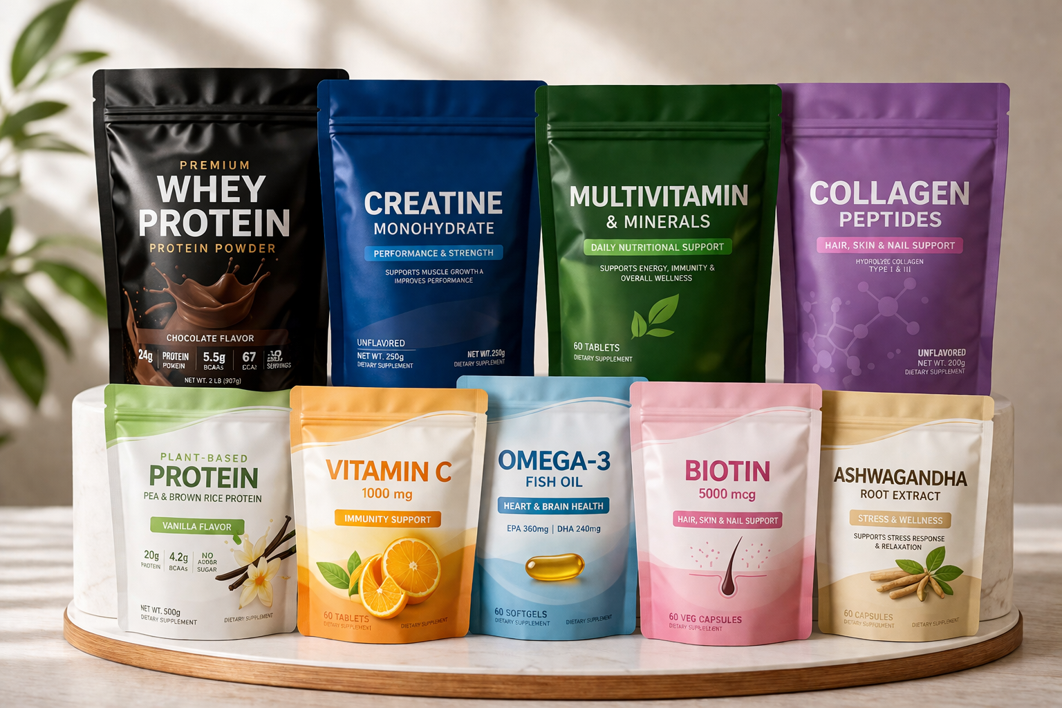 Pouches for nutraceuticals