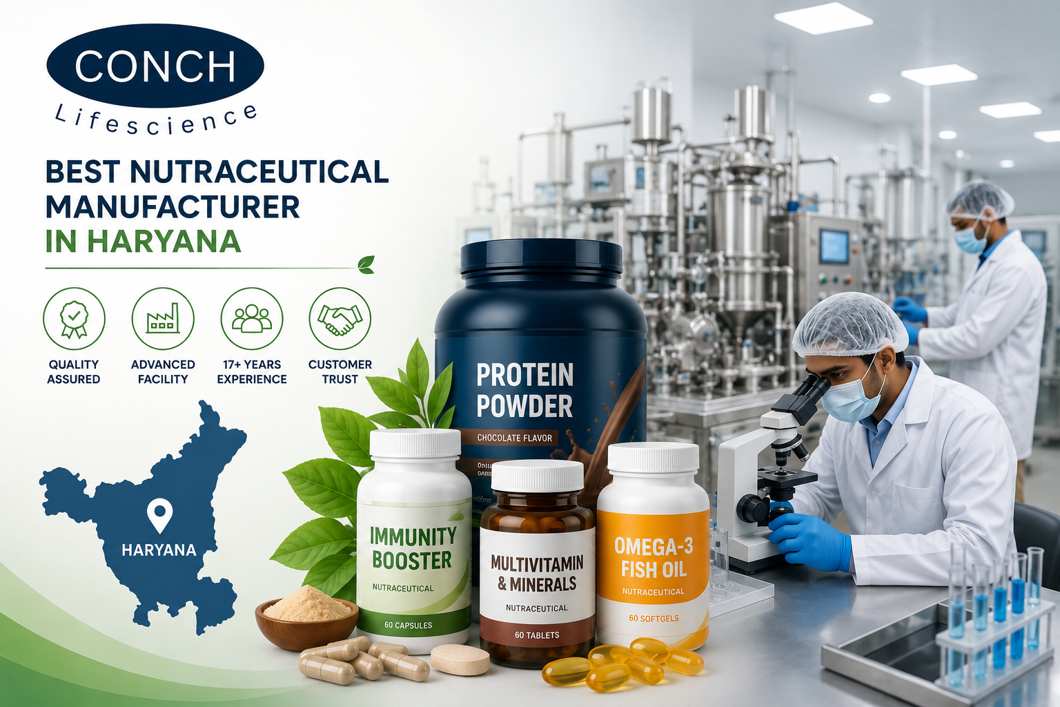 Best Nutraceutical Manufacturer in Haryana – Conch Lifescience