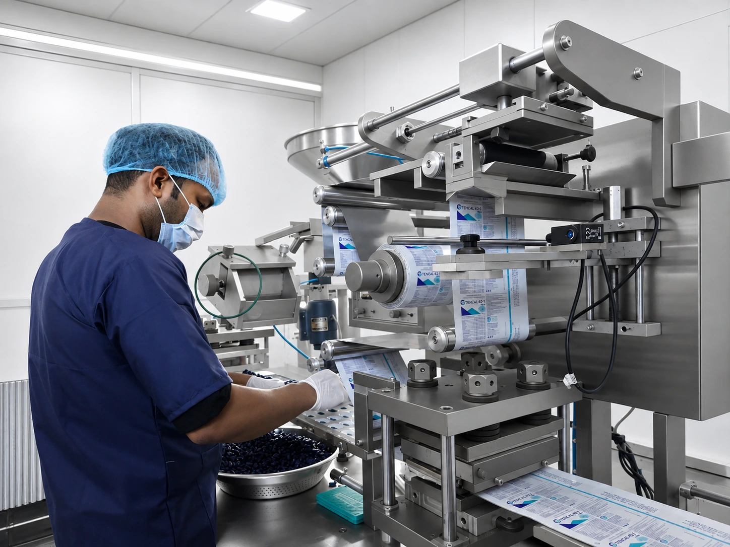 ALU-ALU Manufacturing machine at Conch Lifescience Nutraceutical Manufacturing plant