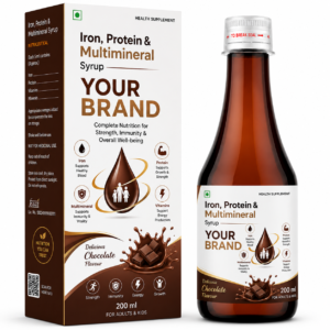 Iron, protein and multimineral syrup
